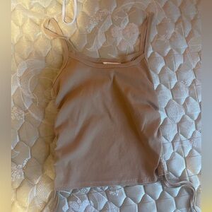 romwe size medium brown tie tank